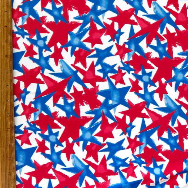 Americana Celebration Stars Nylon Spandex Swimsuit Fabric