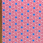 Americana Stars and Stripes Poly Spandex Swimsuit Fabric