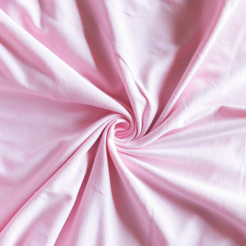 Baby Pink Cotton Lycra Jersey Knit Fabric – The Fabric Fairy