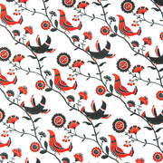 Olympus Bird Folk Poly Spandex Athletic Jersey Knit Fabric