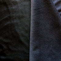 Black/Black Softshell Fleece Fabric