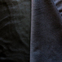 Black/Black Softshell Fleece Fabric