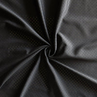 Endurance Black Laser Mesh Repreve Recycled Polyester Spandex Knit Fabric