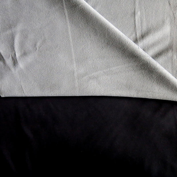 Black/Grey Softshell Fleece Fabric