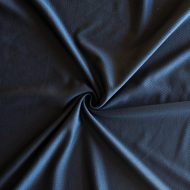 Black Dri-Fit Stretch Mini Mesh Fabric
