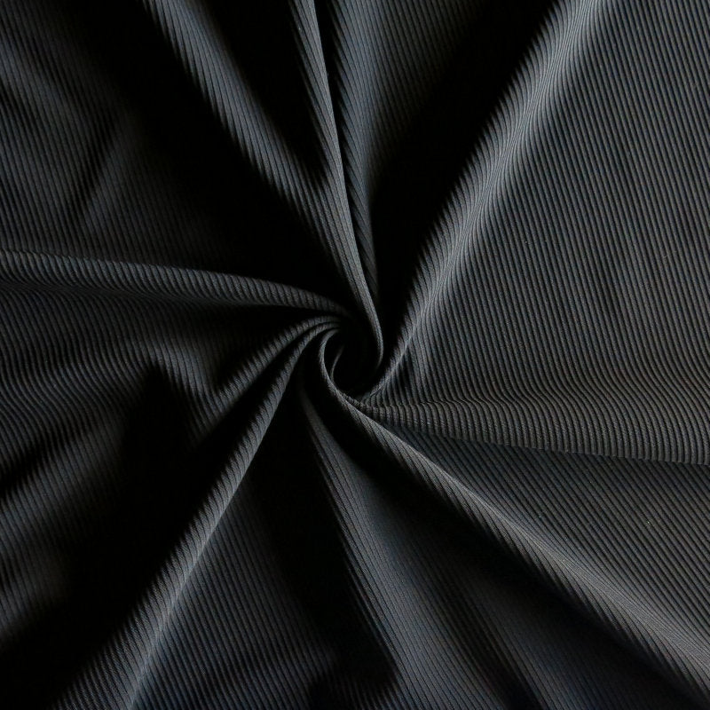 Black Nylon Spandex Ottoman Athletic Knit Fabric – The Fabric Fairy