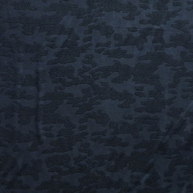 Black Textured Camo on Black Nylon Spandex Swimsuit Fabric