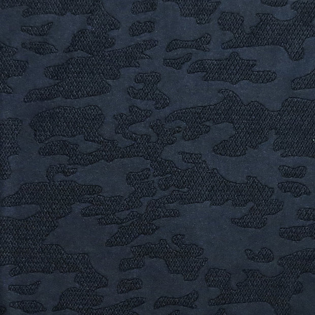Black Textured Camo on Black Nylon Spandex Swimsuit Fabric - 30" Remnant