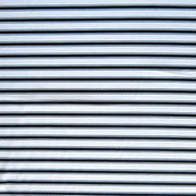 Black and White Double Stripe Nylon Spandex Swimsuit Fabric