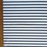 Black and White Double Stripe Nylon Spandex Swimsuit Fabric