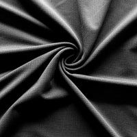 Black Wickaway Micropoly Lycra Mesh Fabric