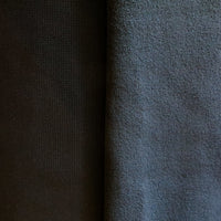 Black Gridded Malden Fleece Fabric