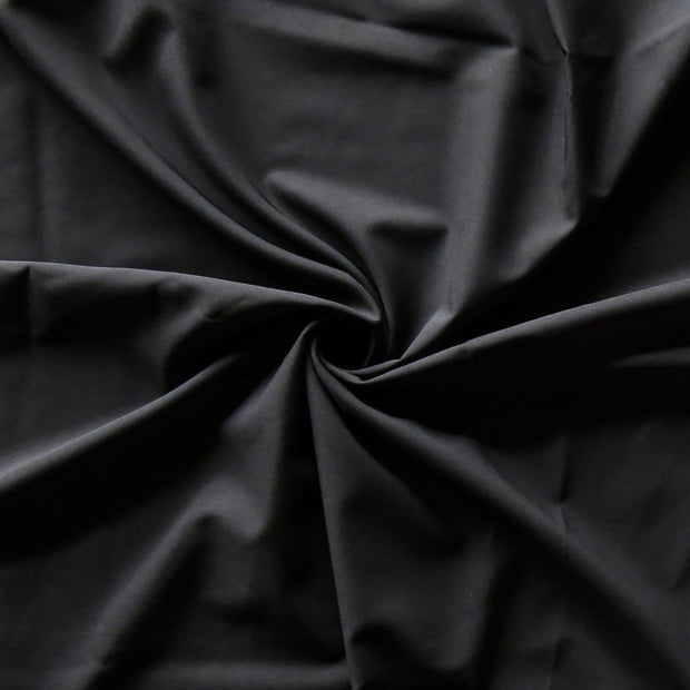Solid Black Flow Stretch Boardshort Fabric