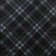 Black/Grey Plaid Flow Stretch Boardshort Fabric