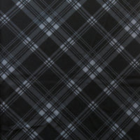 Black/Grey Plaid Flow Stretch Boardshort Fabric
