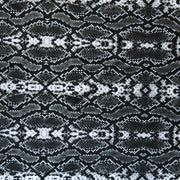 Black and Grey Snakeskin Nylon Spandex Swimsuit Fabric