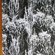 Olympus Black and White Bouquet Poly Spandex Athletic Jersey Knit Fabric