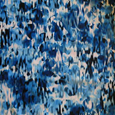 Blue Molecular Nylon Spandex Swimsuit Fabric