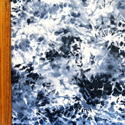 Blue Splinter Nylon Spandex Swimsuit Fabric - 32" Remnant