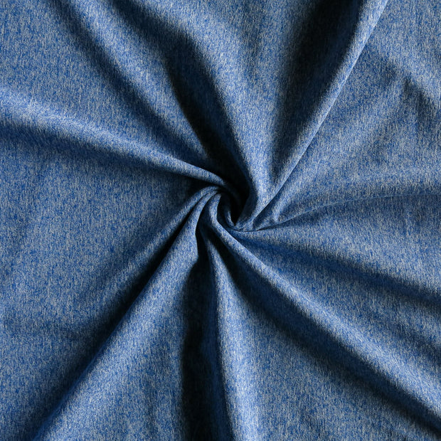 Blueberry Fizz Marl Poly Lycra Jersey Knit Fabric