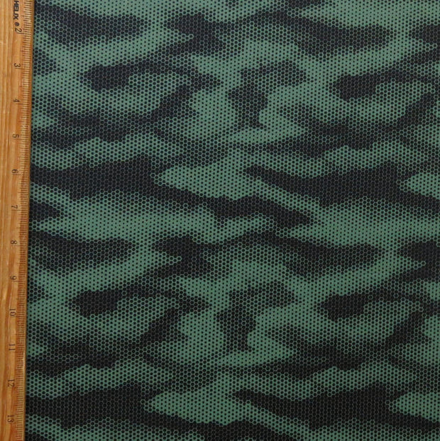 Blurred Camo Poly Spandex Swimsuit Fabric