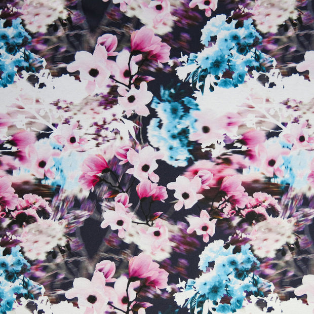 Blurred Flowers Flow Stretch Boardshort Fabric