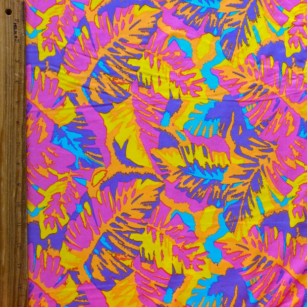 Bright Palms Poly Spandex Swimsuit Fabric