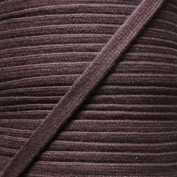 Brown 3/8 Cotton Hoodie Drawstring Flat Tape