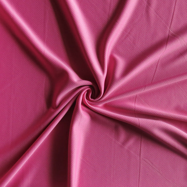 Bubblegum Pink Dry Pro Micropoly Lycra Pique Knit Fabric
