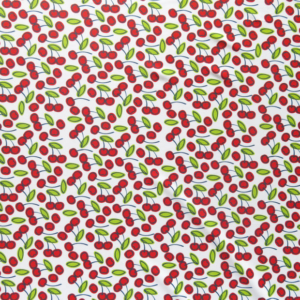 Cherries Poly Spandex Swimsuit Fabric