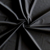 Carbon Black Ultralight Poly Lycra Tricot Fabric