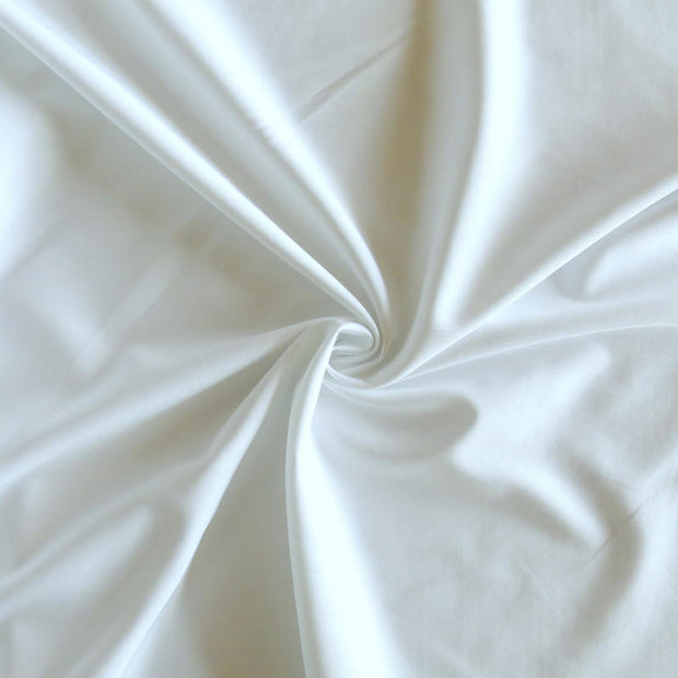 Carbon White Primo Poly Lycra Tricot Fabric