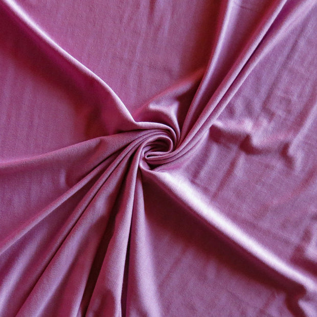 Cashmere Rose Bamboo Spandex Jersey Knit Fabric - 18" Remnant