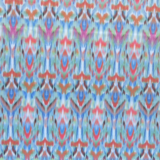 Cheerful Ikat Nylon Spandex Swimsuit Fabric - 19" Remnant
