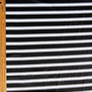 Classy Black and White Stripe Nylon Spandex Swimsuit Fabric