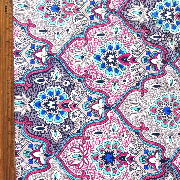 Classy Paisley Nylon Spandex Swimsuit Fabric