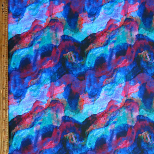 Colorful Current Nylon Spandex Swimsuit Fabric, Cool Colorway