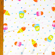 Cool Treats and Polka Dots Cotton Knit Fabric