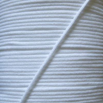 3mm Wide White Soft Stretch Mask String