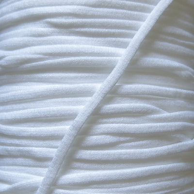 4mm Wide White Soft Stretch Mask String