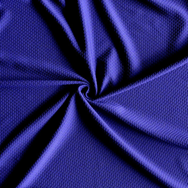 Court Purple Dri-Fit Hexagon Jacquard Lycra Jersey Knit Fabric