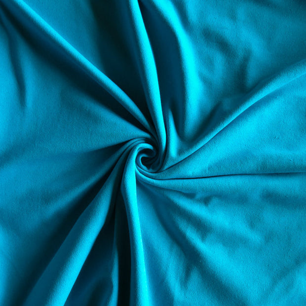Teal Cotton Lycra Jersey Knit Fabric