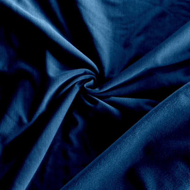 Dark Blue Striated Polartec Powerstretch Fleece Knit Fabric