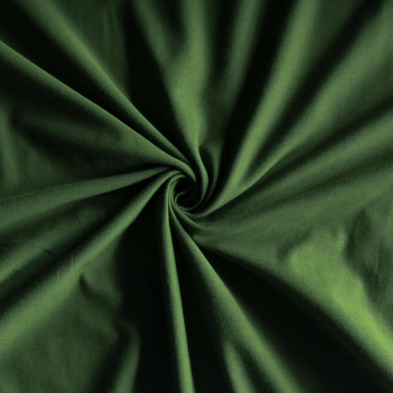 Olive Green 6 oz. Cotton Lycra Jersey Knit Fabric The Fabric Fairy