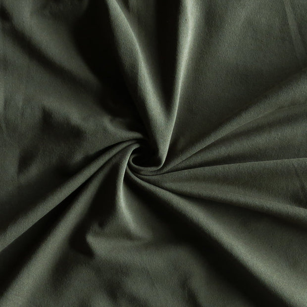 Dark Moss 8 oz. Cotton Lycra Jersey Knit Fabric