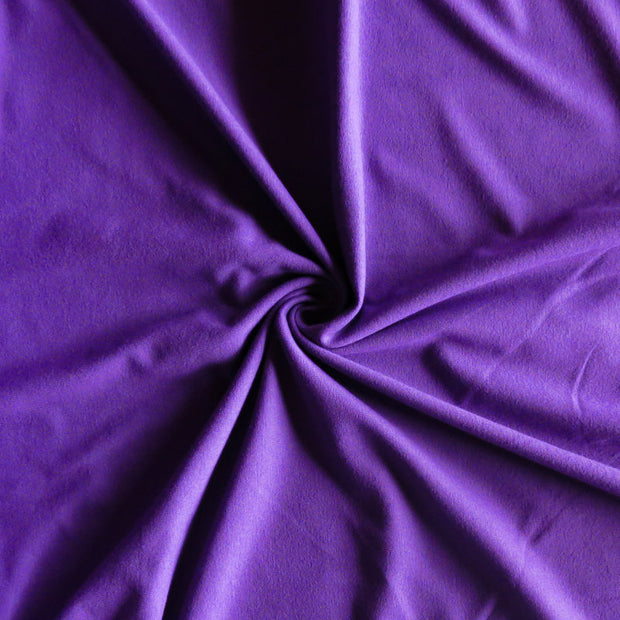 Dark Purple Cotton Lycra Jersey Knit Fabric