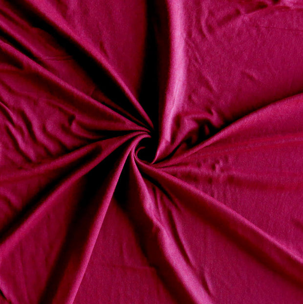 Dark Red Bamboo Lycra Jersey Knit Fabric