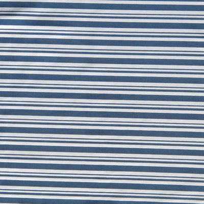 Light Denim and White Stripe Nylon Spandex Swimsuit Fabric