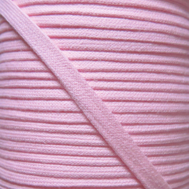 Light Pink 3/8 Cotton Hoodie Drawstring Flat Tape