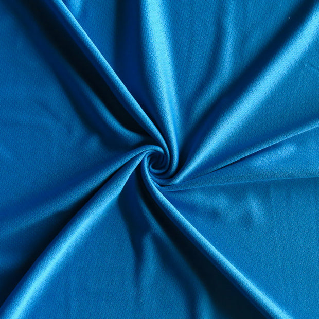 Azure Dry Pro Micropoly Lycra Pique Knit Fabric